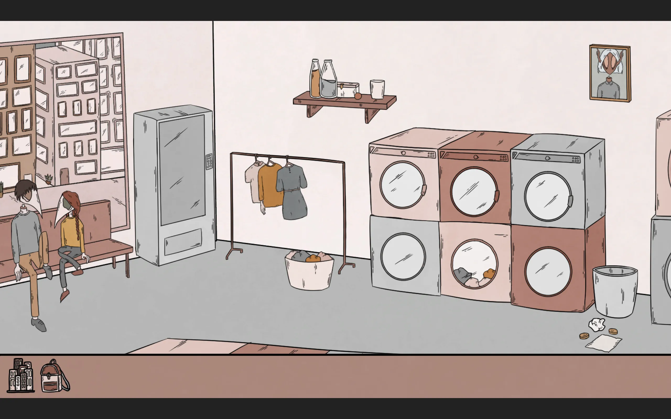 A laundromat