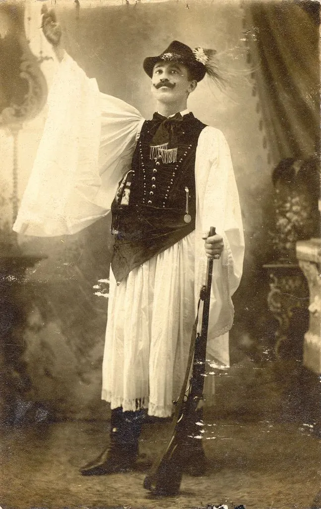 A Hungarian man in traditional dress